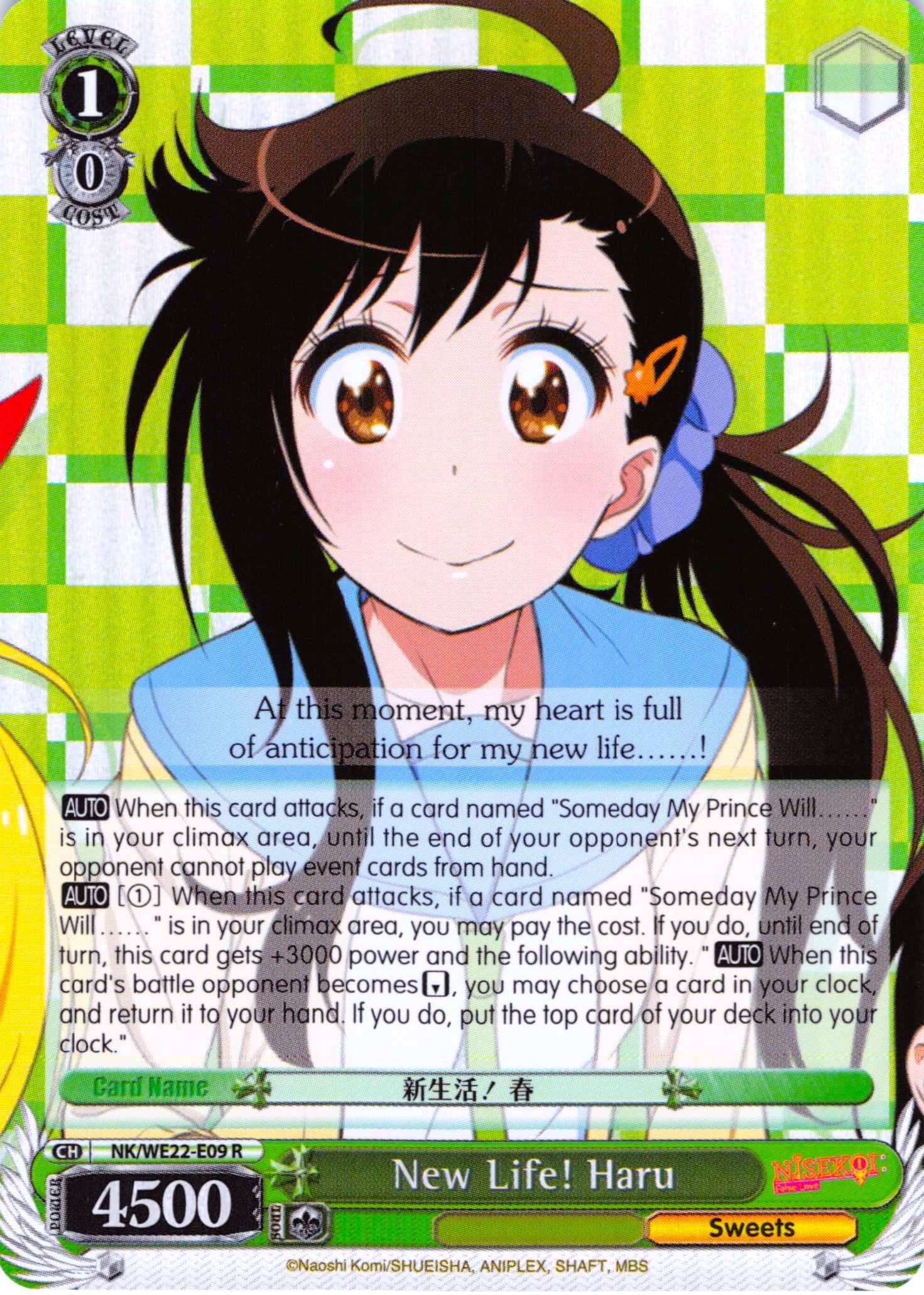 New Life! Haru (NK/WE22-E09) (Parallel Foil) [NISEKOI Extra Booster] | Cracking-Singles
