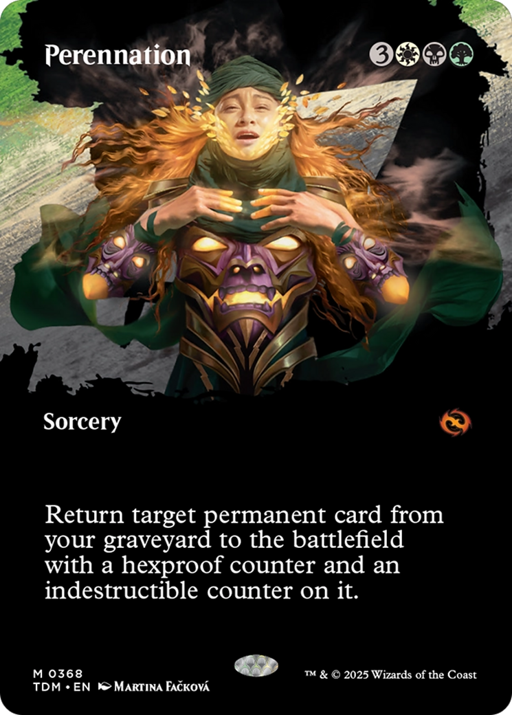 Perennation (Borderless) [Tarkir: Dragonstorm] | Cracking-Singles