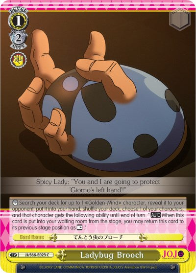 Ladybug Brooch (JJ/S66-E023 C) [JoJo's Bizarre Adventure: Golden Wind] | Cracking-Singles