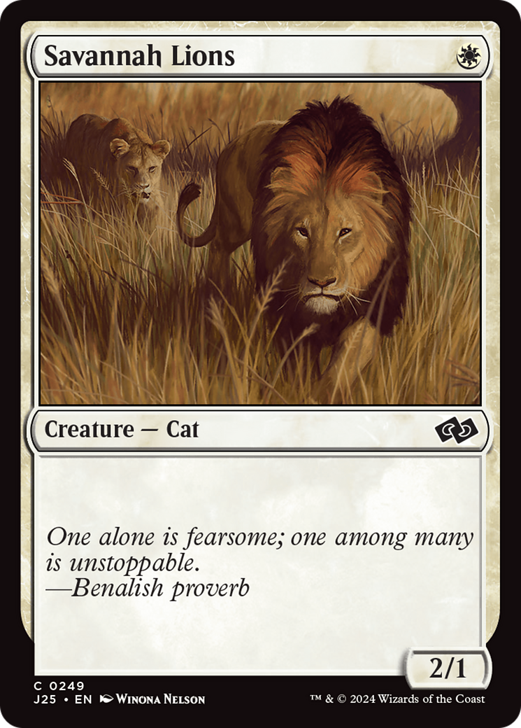 Savannah Lions [Foundations Jumpstart] | Cracking-Singles