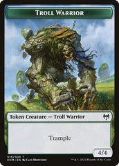 Elf Warrior // Troll Warrior Double-Sided Token [Kaldheim Tokens] | Cracking-Singles