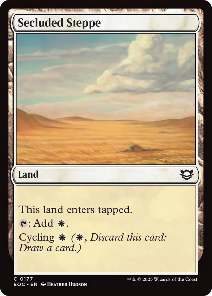 Secluded Steppe [Edge of Eternities Commander] | Cracking-Singles