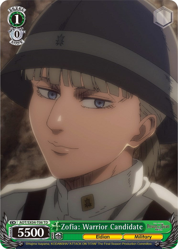 Zofia: Warrior Candidate [Attack On Titan: Final Season] | Cracking-Singles