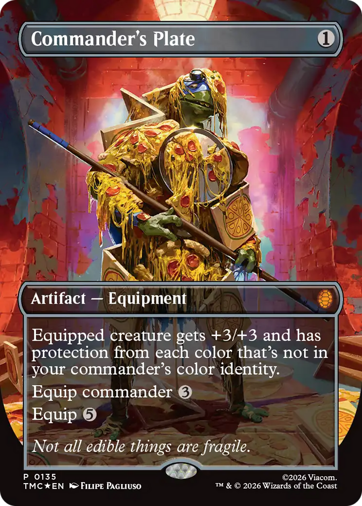 Commander's Plate (Borderless) [Teenage Mutant Ninja Turtles Commander] | Cracking-Singles