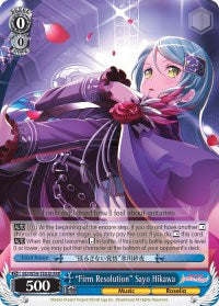 "Firm Resolution" Sayo Hikawa (BD/W54-TE02R RRR) [BanG Dream! Girls Band Party!] | Cracking-Singles