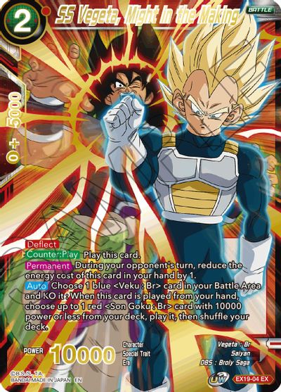 SS Vegeta, Might in the Making (EX19-04) [Special Anniversary Set 2021] | Cracking-Singles