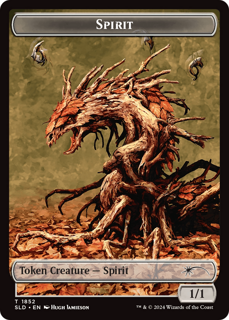 Spirit (SLD) // Shapeshifter (KHM) Double-Sided Token [Secret Lair: From Cute to Brute Tokens] | Cracking-Singles