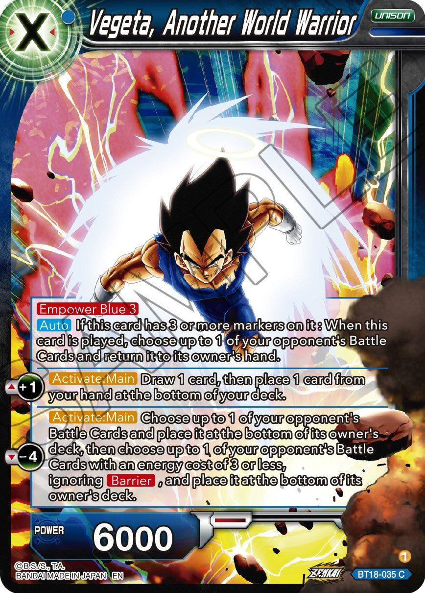 Vegeta, Another World Warrior (BT18-035) [Dawn of the Z-Legends] | Cracking-Singles