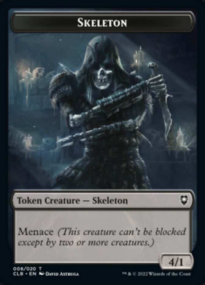 Treasure // Skeleton Double-Sided Token [Commander Legends: Battle for Baldur's Gate Tokens] | Cracking-Singles