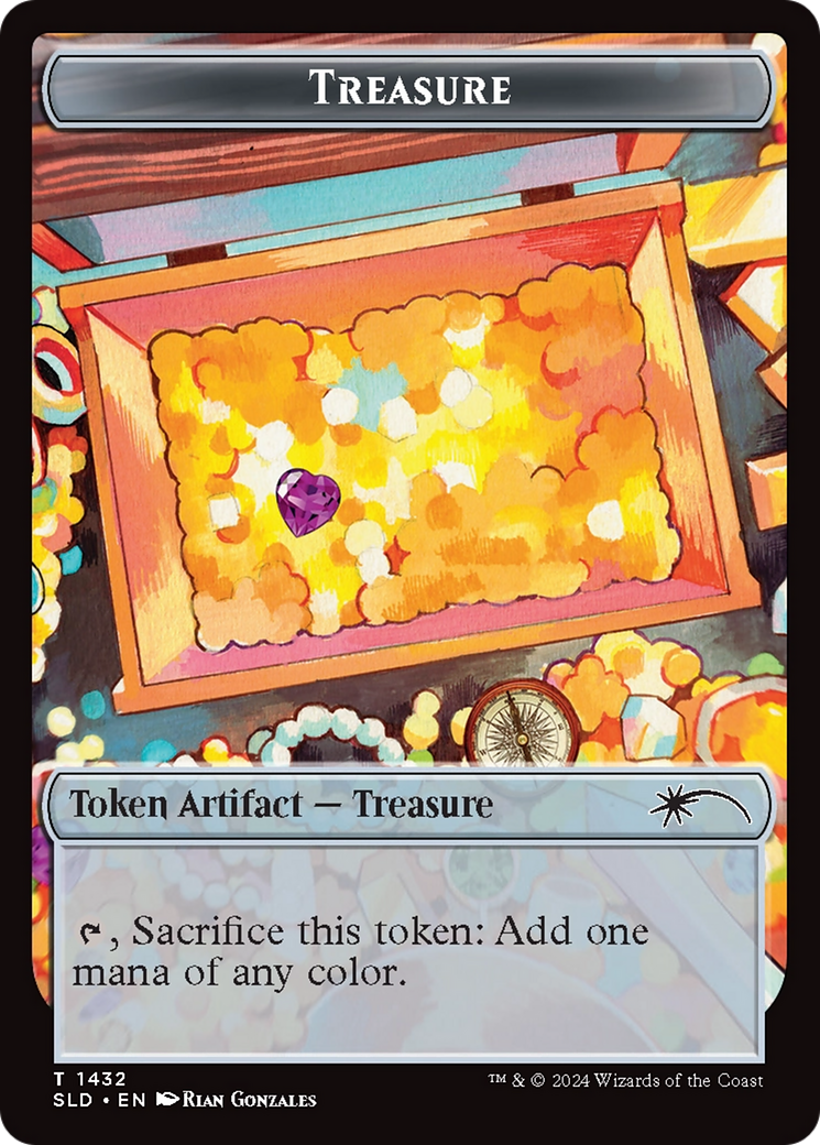 Treasure Token (1432) (Rainbow Foil) [Secret Lair Drop Series] | Cracking-Singles