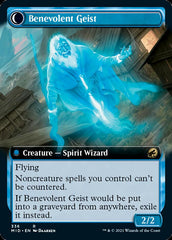 Malevolent Hermit // Benevolent Geist (Extended Art) [Innistrad: Midnight Hunt] | Cracking-Singles