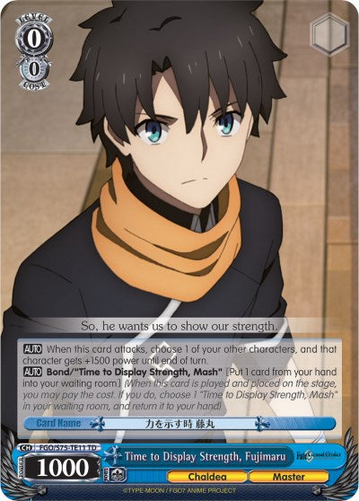Time to Display Strength, Fujimaru (FGO/S75-TE11 TD) [Fate/Grand Order Absolute Demonic Front: Babylonia] | Cracking-Singles