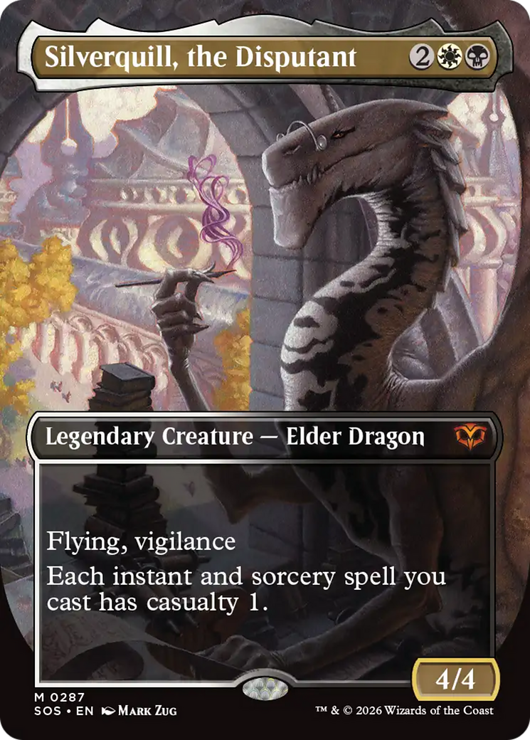 Silverquill, the Disputant (Borderless) [Secrets of Strixhaven] | Cracking-Singles