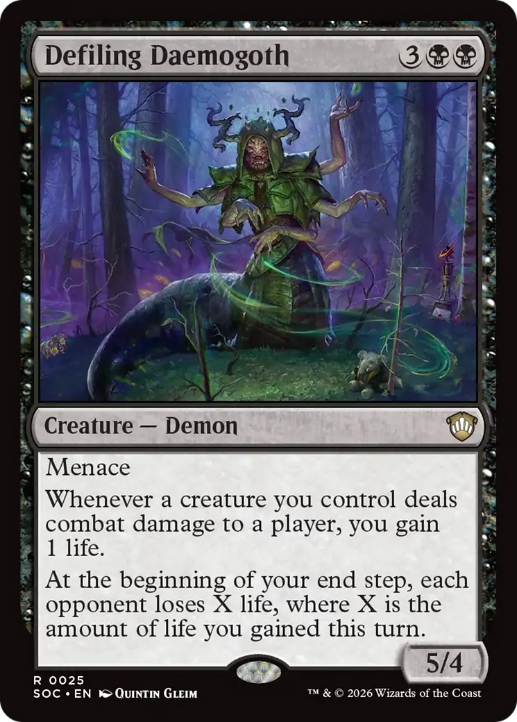 Defiling Daemogoth [Secrets of Strixhaven Commander] | Cracking-Singles