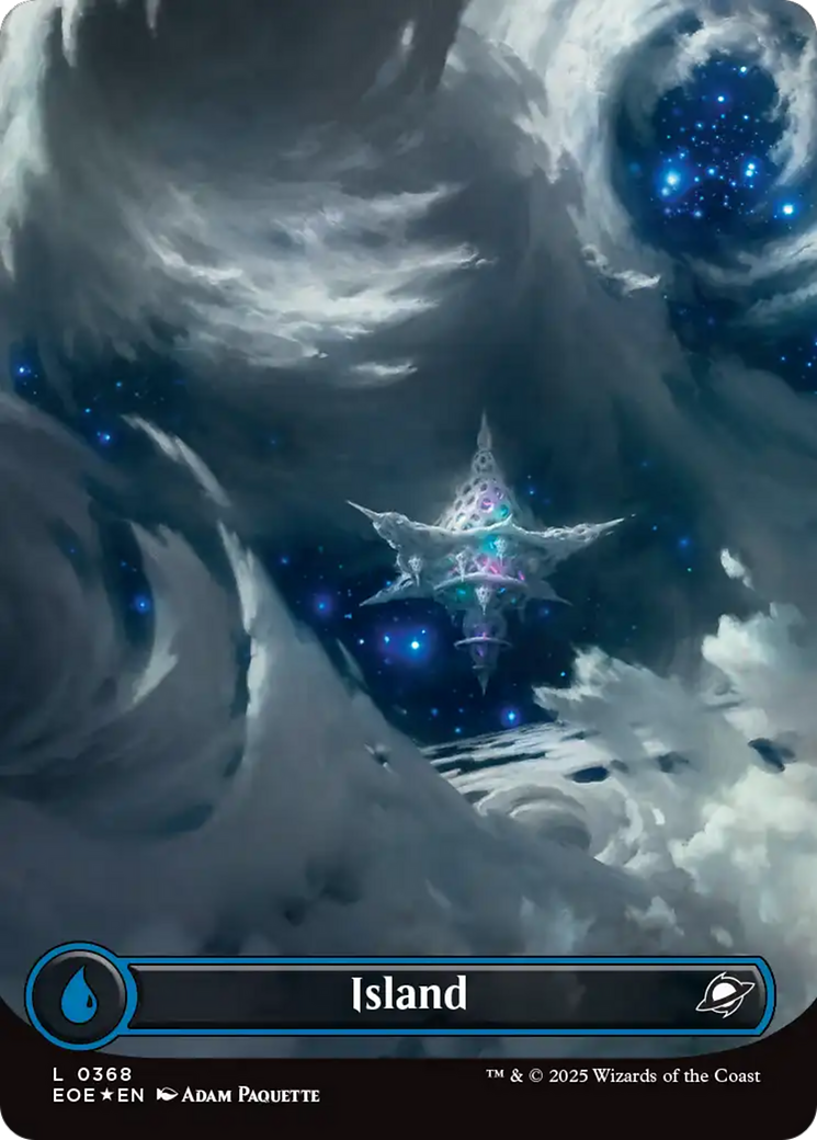 Island (0368) (Borderless) (Galaxy Foil) [Edge of Eternities] | Cracking-Singles