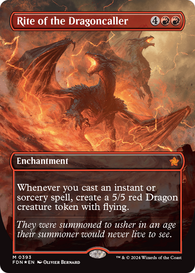 Rite of the Dragoncaller (Mana Foil) [Foundations] | Cracking-Singles