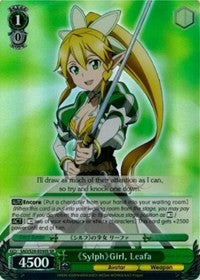 Sylph Girl, Leafa (SAO/S20-E030S SR) [Sword Art Online] | Cracking-Singles