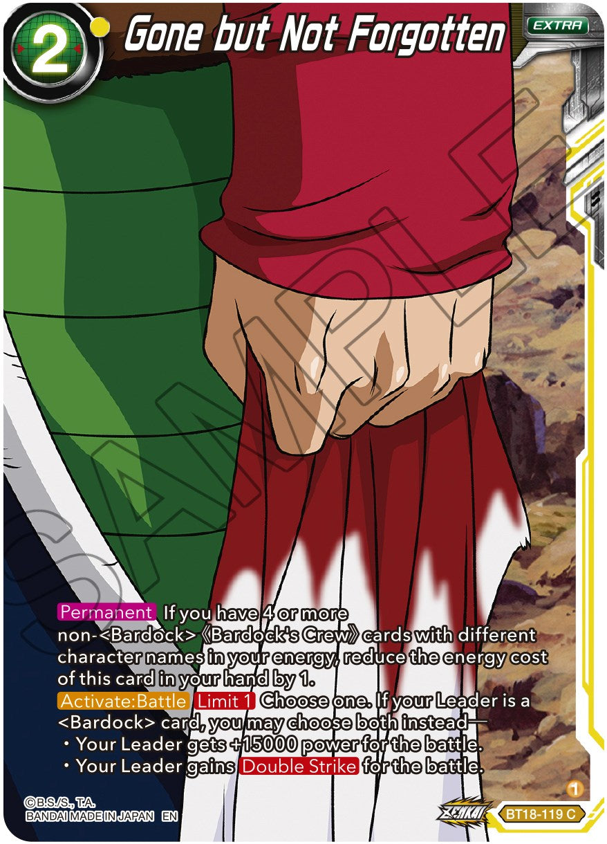 Gone but Not Forgotten (BT18-119) [Dawn of the Z-Legends] | Cracking-Singles
