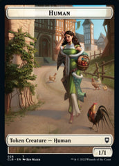 Spider // Human Double-Sided Token [Commander Legends: Battle for Baldur's Gate Tokens] | Cracking-Singles
