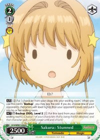 Sakura: Stunned (CCS/WX01-036 R) [Cardcaptor Sakura: Clear Card] | Cracking-Singles