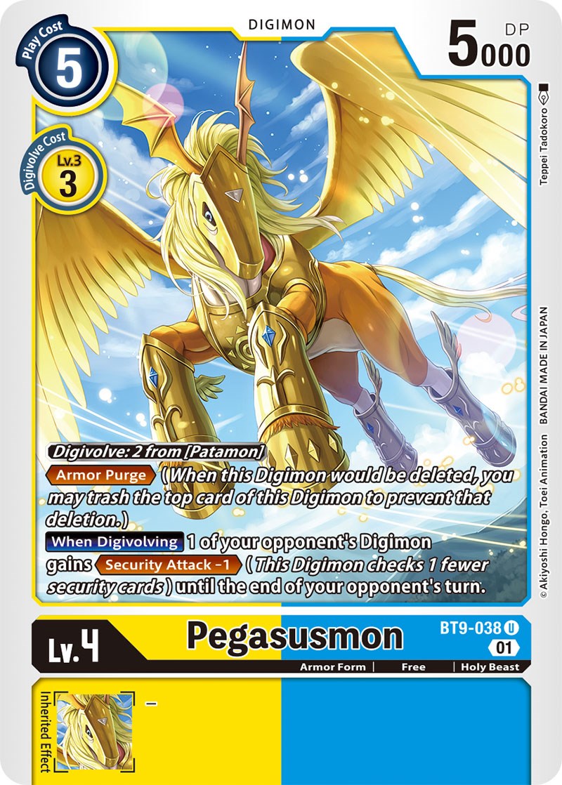 Pegasusmon [BT9-038] [X Record] | Cracking-Singles