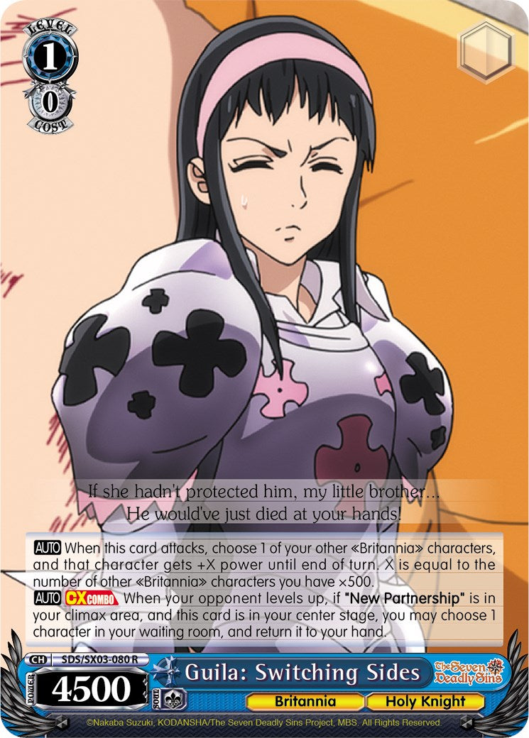 Guila: Switching Sides (SDS/SX03-080 R) [The Seven Deadly Sins] | Cracking-Singles