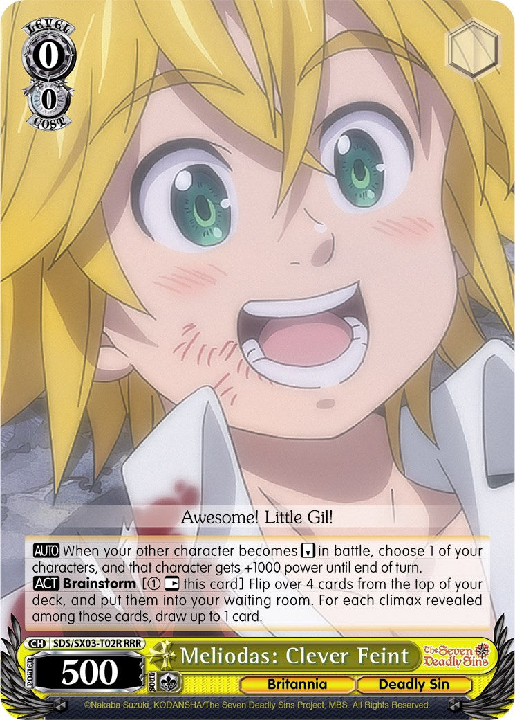 Meliodas: Clever Feint (SDS/SX03-T02R RRR) [The Seven Deadly Sins] | Cracking-Singles