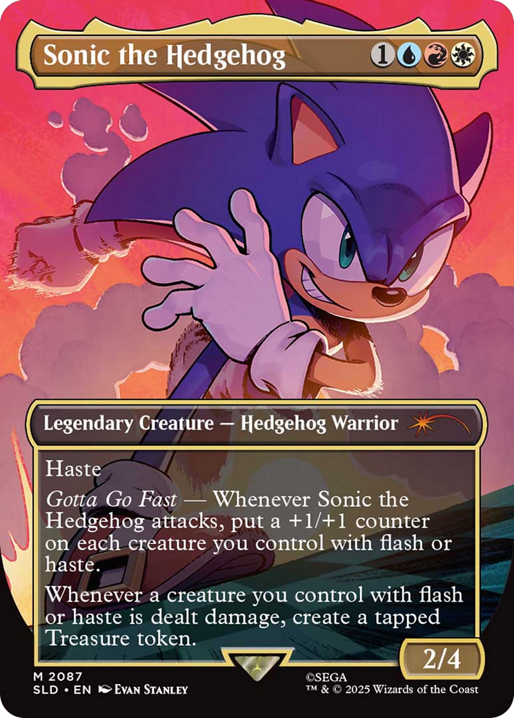 Sonic the Hedgehog (Rainbow Foil) [Secret Lair Drop Series] | Cracking-Singles