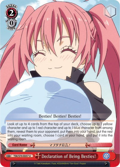 Declaration of Being Besties! (TSK/S70-E057 U) [That Time I Got Reincarnated as a Slime] | Cracking-Singles