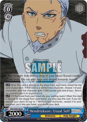 Hendrickson: Usual Self (Foil) [The Seven Deadly Sins: Revival of The Commandments] | Cracking-Singles