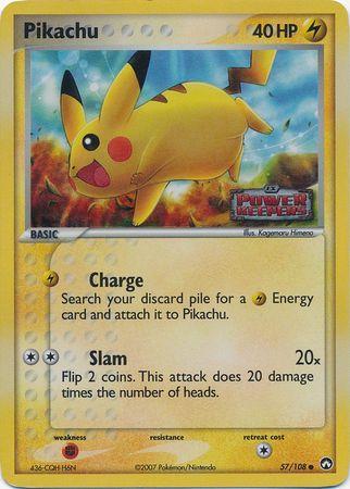 Pikachu (57/108) (Stamped) [EX: Power Keepers] | Cracking-Singles