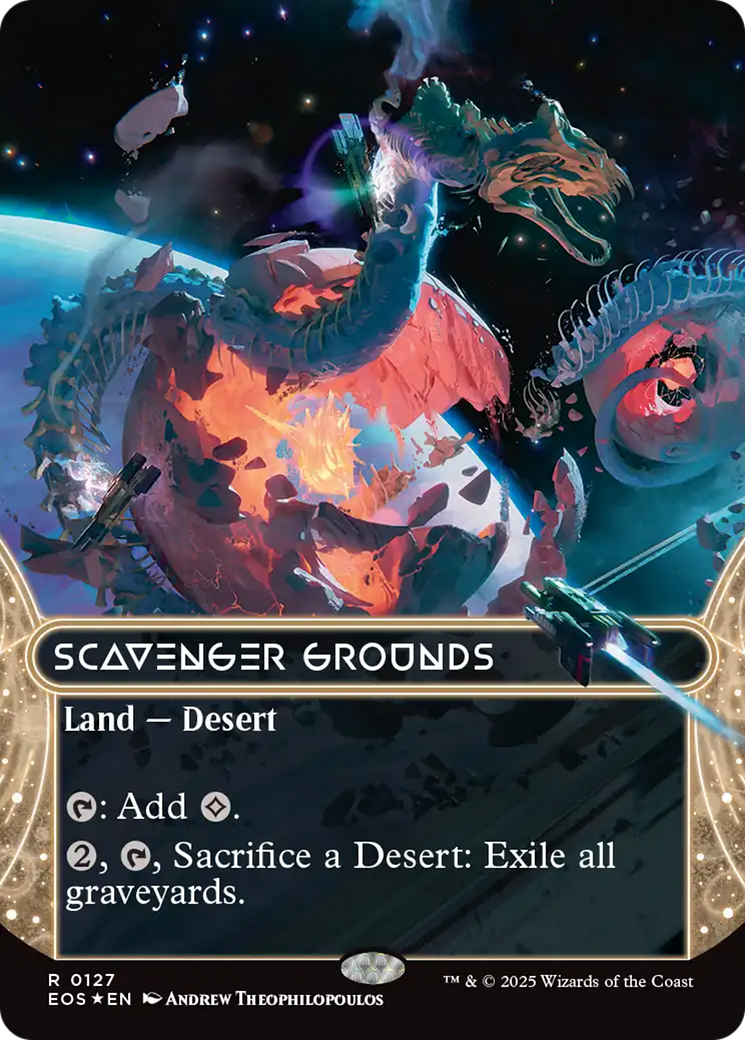 Scavenger Grounds (0127) (Borderless) (Galaxy Foil) [Edge of Eternities: Stellar Sights] | Cracking-Singles