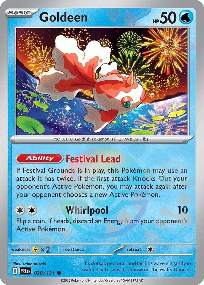Goldeen (020/131) (Poke Ball Pattern) [Scarlet & Violet: Prismatic Evolutions] | Cracking-Singles