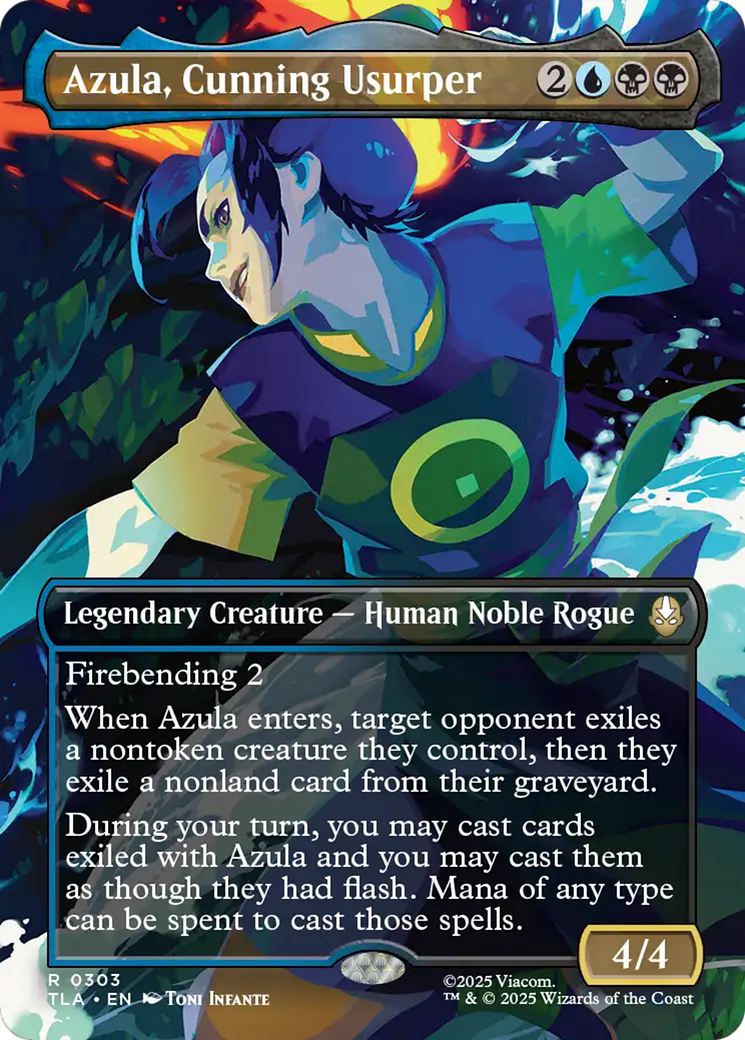 Azula, Cunning Usurper (Borderless) [Avatar: The Last Airbender] | Cracking-Singles