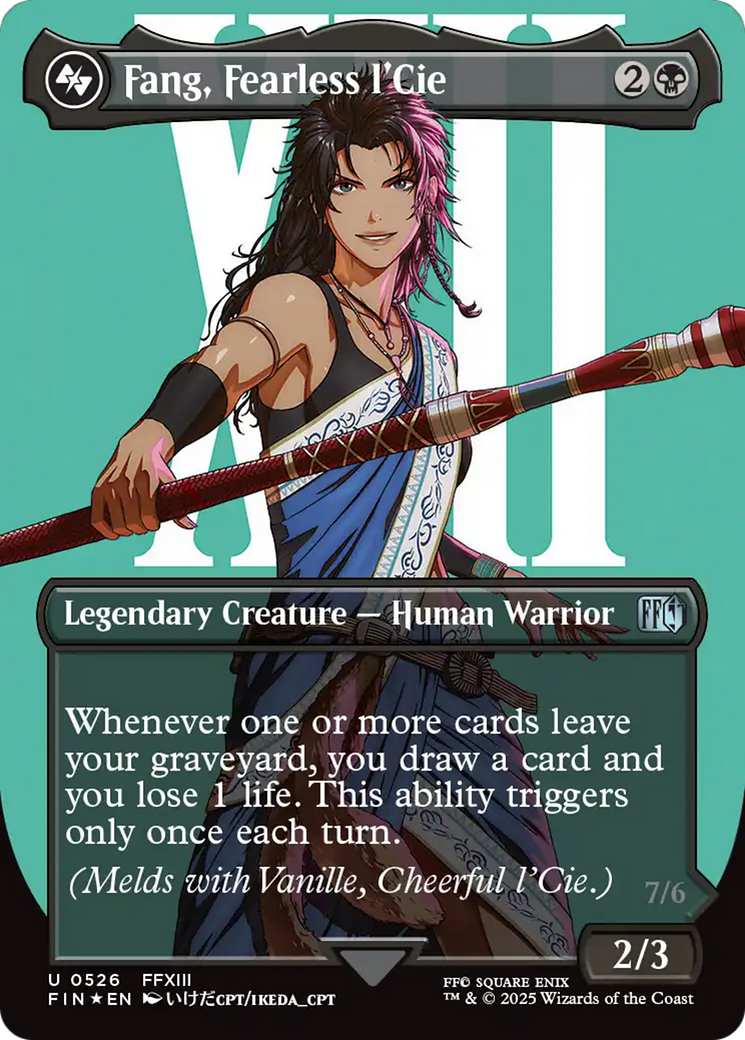 Fang, Fearless l'Cie (Borderless) (Surge Foil) [FINAL FANTASY] | Cracking-Singles