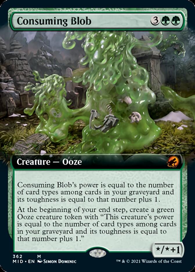 Consuming Blob (Extended Art) [Innistrad: Midnight Hunt] | Cracking-Singles