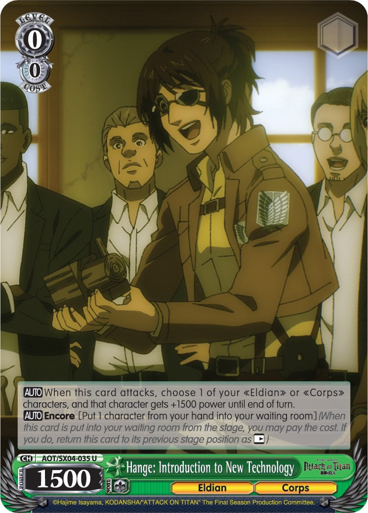 Hange: Introduction to New Technology [Attack On Titan: Final Season] | Cracking-Singles