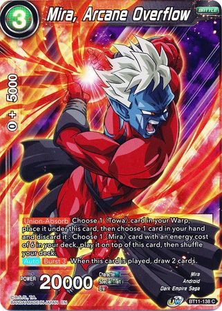 Mira, Arcane Overflow (BT11-138) [Vermilion Bloodline 2nd Edition] | Cracking-Singles