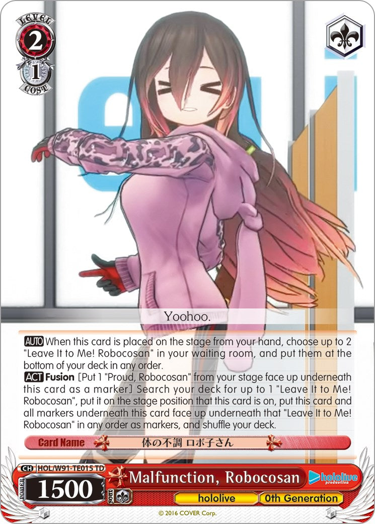 Malfunction, Robocosan (HOL/W91-TE015 TD) [hololive production] | Cracking-Singles