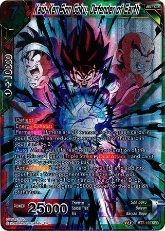 Kaio-Ken Son Goku, Defender of Earth (SPR) (BT7-111) [Assault of the Saiyans] | Cracking-Singles