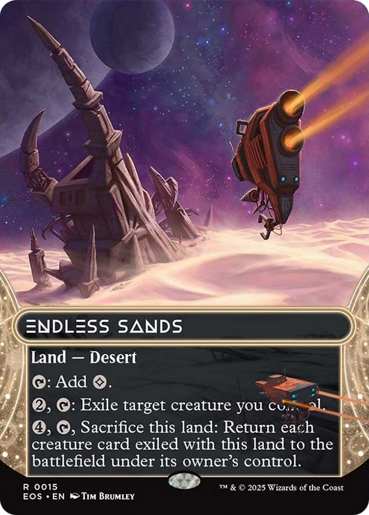 Endless Sands (0015) (Borderless) [Edge of Eternities: Stellar Sights] | Cracking-Singles