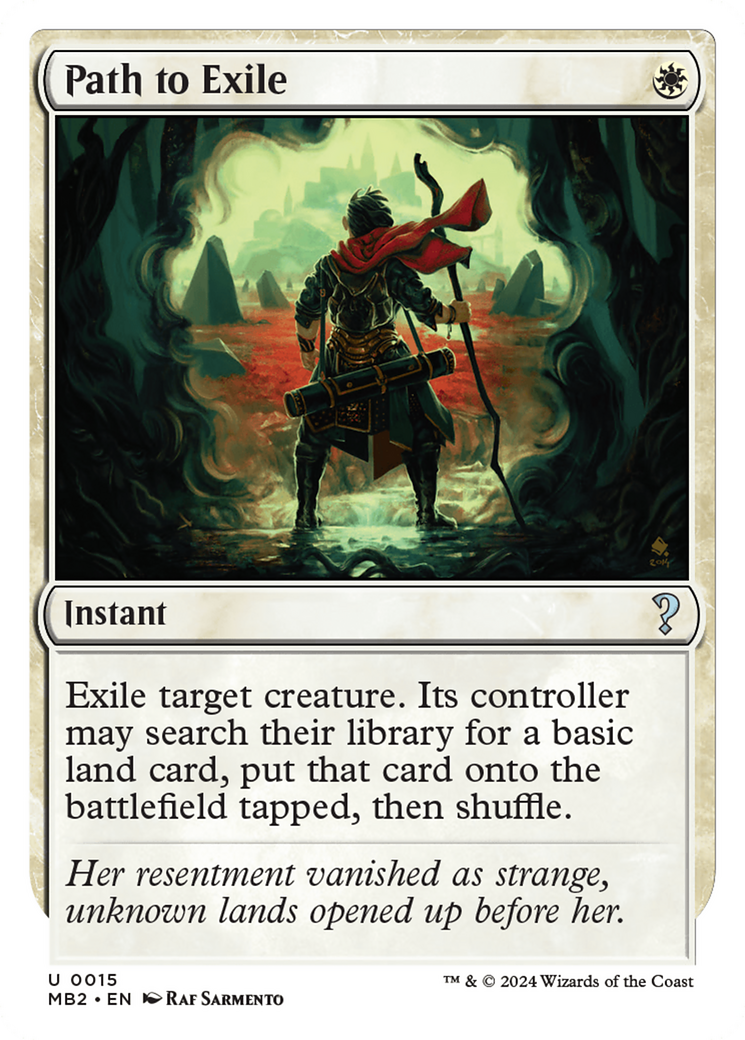 Path to Exile (White Border) [Mystery Booster 2] | Cracking-Singles