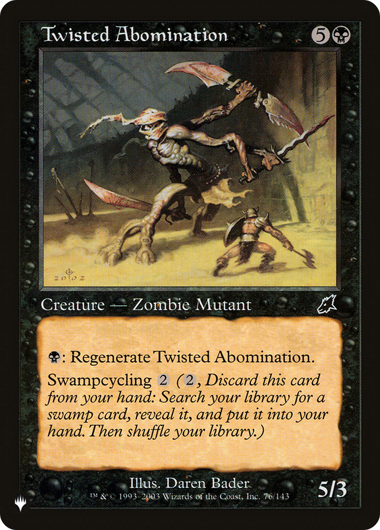 Twisted Abomination [The List] | Cracking-Singles