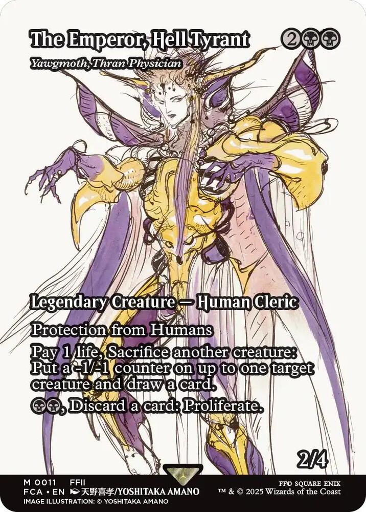 The Emperor, Hell Tyrant - Yawgmoth, Thran Physician (Showcase) [FINAL FANTASY : Through the Ages] | Cracking-Singles