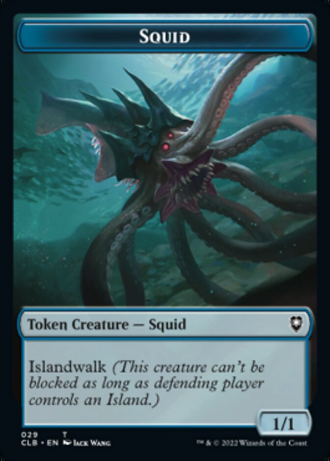 Squid // Copy Double-Sided Token [Commander Legends: Battle for Baldur's Gate Tokens] | Cracking-Singles