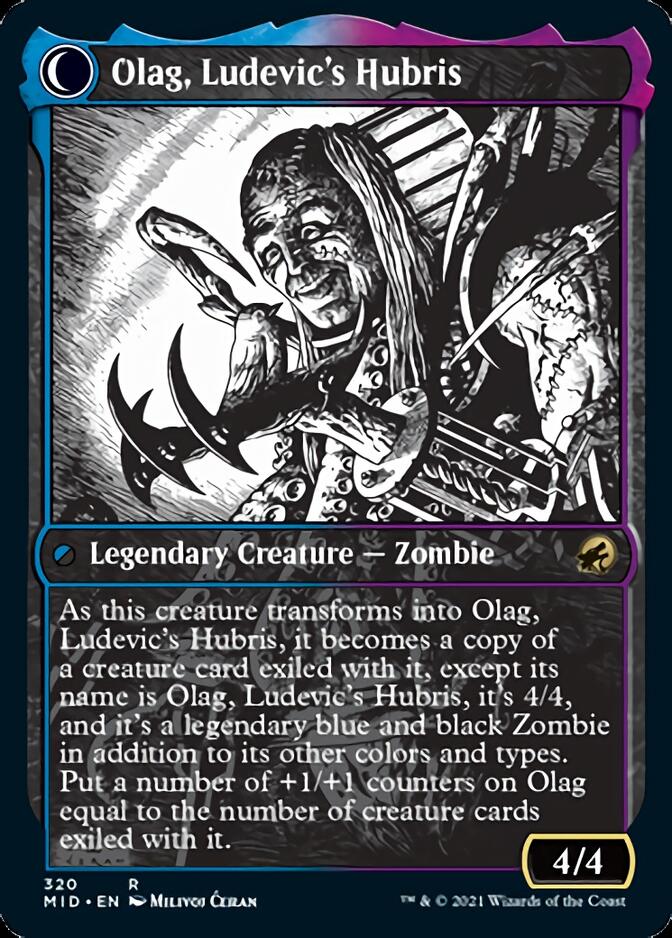 Ludevic, Necrogenius // Olag, Ludevic's Hubris (Showcase Eternal Night) [Innistrad: Midnight Hunt] | Cracking-Singles