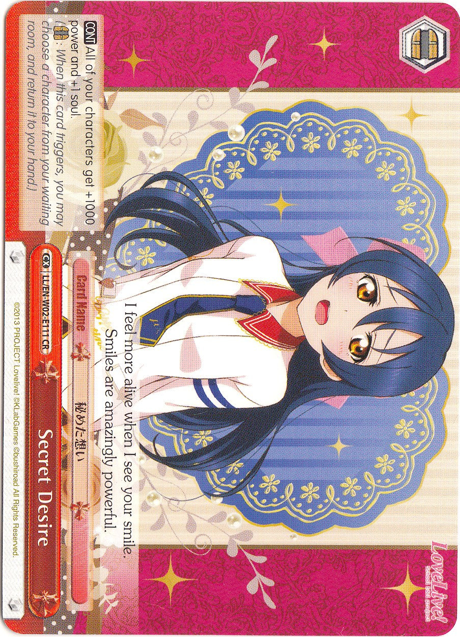 Secret Desire (LL/EN-W02-E111 CR) [Love Live! DX Vol.2] | Cracking-Singles