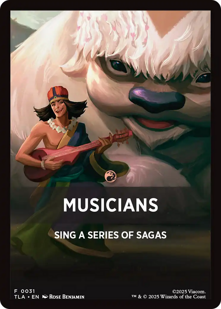Musicians Theme Card [Avatar: The Last Airbender Tokens] | Cracking-Singles