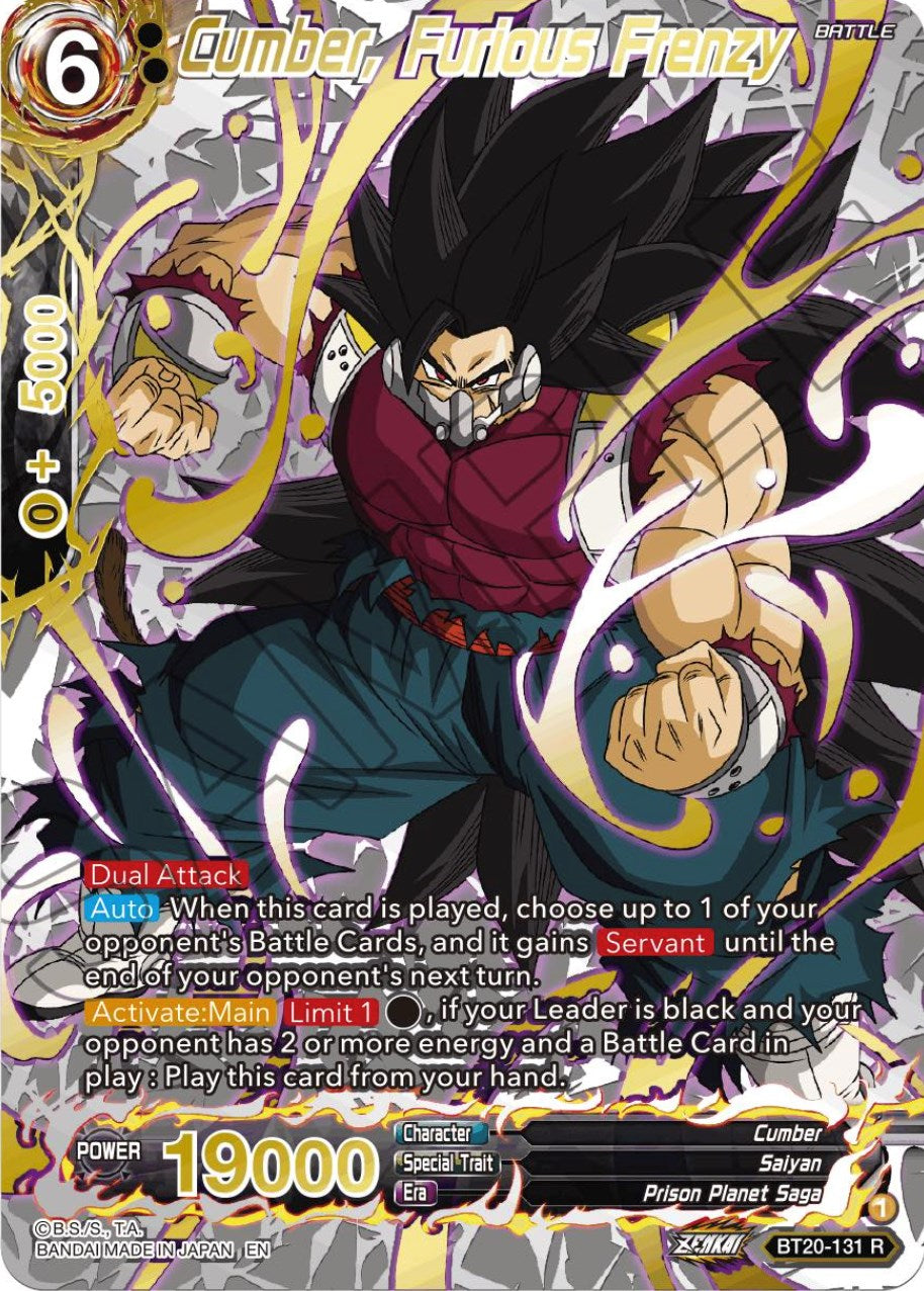 Cumber, Furious Frenzy (Gold-Stamped) (BT20-131) [Power Absorbed] | Cracking-Singles
