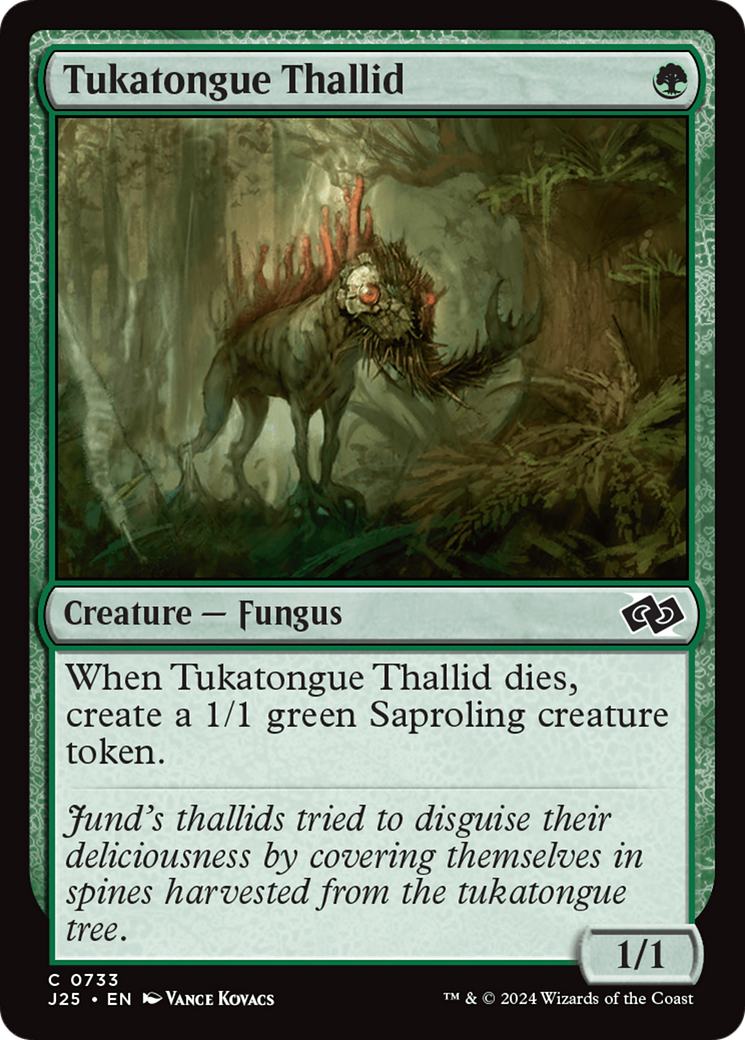 Tukatongue Thallid [Foundations Jumpstart] | Cracking-Singles